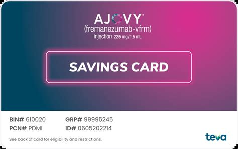 ajovy copay card|ajovy autoinjector.